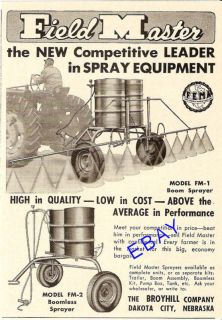 1957 Broyhill Field Master Boom Sprayer Dakota City NE