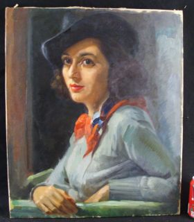 Antique Joseph Newman Impressionist O C Woman Painting