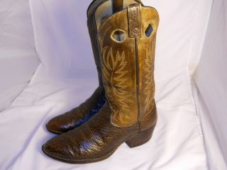 Mens Vintage Dan Post Size 9 D Western Cowboy Boots