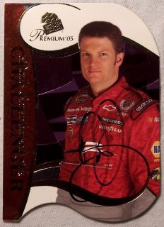 Dale Earnhardt Jr Autographed 2005 Challenger NASCAR Card with COA