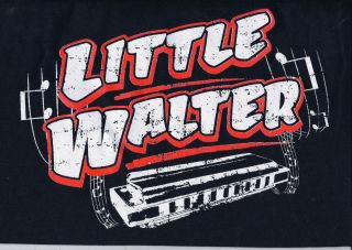 Blues Rockabilly Little Walter Harmonica T Shirt High Quality