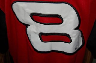 Dale Earnhardt Jr 8 Chase Red NASCAR Racing Baseball Jersey Shirt Mens