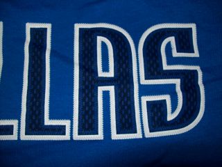 Dallas Mavericks Dirk Nowitzki High Density Blue Adidas T Shirt Sz