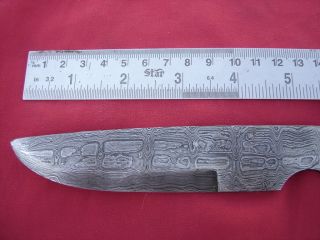 Custom Handmade Damascus Steel Fixed Blade Hunting Knife Blank Blade