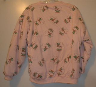 Vintage 1980s Dayton Hudson Santabear Reversible Quilted Sweatshirt