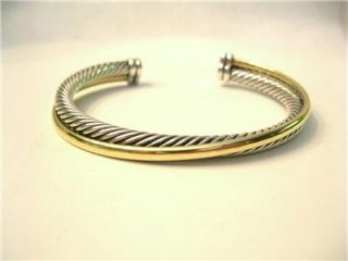 david yurman sterling 18k gold cable bracelet