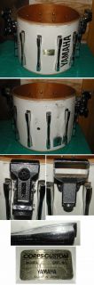YAMAHA CORPS CUSTOM MARCHING SNARE DRUM #MS9014 for parts or repair NR