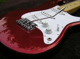 shown below shown here is the 1983 84 dan smith standard stratocaster