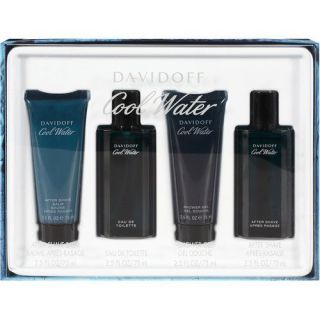 Davidoff Cool Water 4 PC Gift Set for Men Coty USA 2 5 EDT After Shave