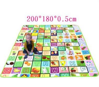 Baby Kids SUPERSIZE Playmat Crawl Picnic Mat 200cm x 180cm x 0 5cm