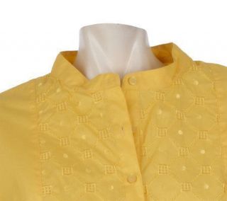  New York Short Sleeve Embroidered Bib Mandarin XL Dandelion