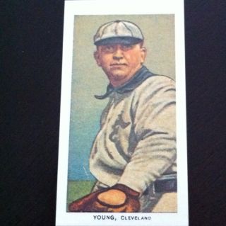 CY Young 1909 11 T206 Tobacco Reprint 524 Cleveland 511 Wins $1 200