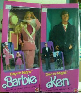 Day to Night Barbie and Ken 1984 extremely rare find together NRFB