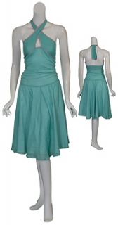 Sweet CYNTHIA ROWLEY Turquoise Halter Dress 6 NEW