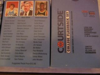 LOT (39) 1992 COURTSIDE COLLEGE BASKETBALL LIMITED EDITION FLASHBACK