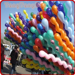   Latex Spiral Balloons Birthday Holiday Festival Party Decoration