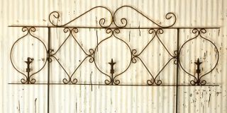 Wrought Iron Decorative Turnip Fence Garden Border Trellis for Flowers