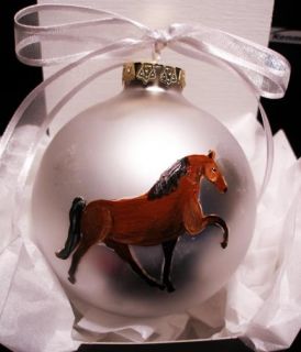 Tennessee Walking Horse TWH Xmas Ornament Handpainted