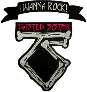  Sister Logo & I Wanna Rock Title Embroidered Big Patches Dee Snider
