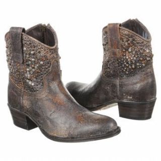Frye Womens Deborah Studded Western Grey Vintage Cowboy Leather Boots