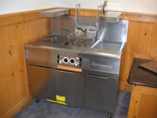 frymaster gas deep fryer with auto lift dump station