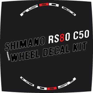 Shimano RS80 C50 Style Wheel Decal Sticker Kit