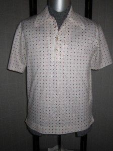 vintage JANTZEN   Dave Marr Polo shirt RED Polka Dots size SM/MED 1960