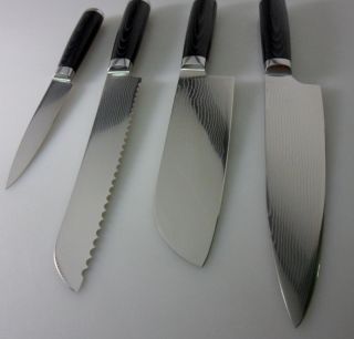 Damascus chef knives kitchen knife dinner knife set VG10 vg 10