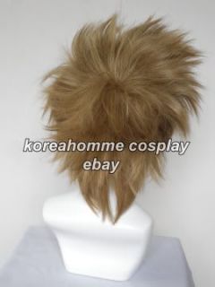 Kingdom Hearts II Cosplay Wig Roxas Brown Blonde Style