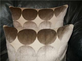  pillows Robert Allen DWELL STUDIO Geometric Cut Velvet Home Decor PAIR