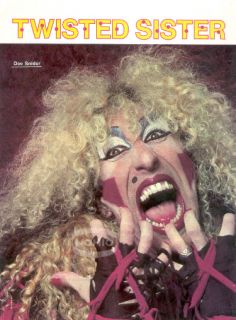 Dee Snider Pinup Magazine Pinup Twisted Sister 80s Rock