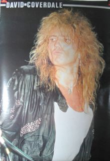 David Coverdale 1988 Poster Whitesnake Deep Purple