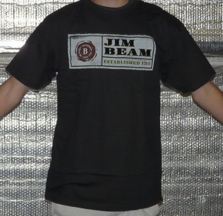  Jim Beam Black Rectangle Robby Gordon NASCAR T Shirt M L XL XXL