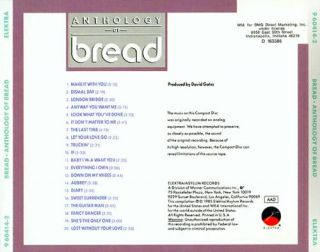 Bread 20 Greatest Hits Best of David Gates CD 1970s Pop