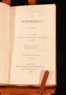 1829 3 Vol The Borderers A Tale J F Cooper First Edition