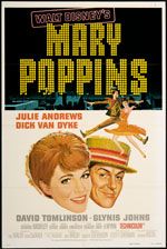 Mary Poppins 1973 Original Movie Poster re Release