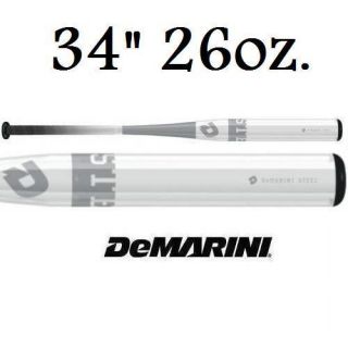 DeMarini White Steel ASA DXWHI12 34 26 Softball Bats 2012