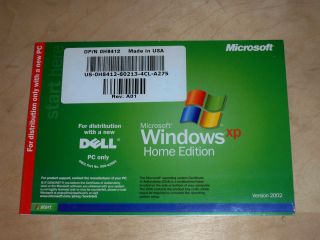 Microsoft Windows XP Home Edition for Dell PC Computer New