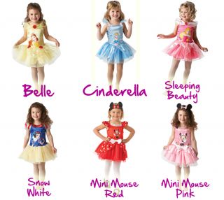 New Disney Princess Girls Fancy Dress Costume Childrens Child Outfit 3