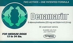 Denamarin for All Dogs 13 34 lbs 225 mg and Silybin A+B (24mg)   30
