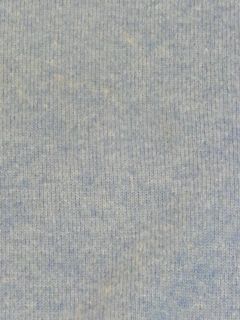Daniel Bishop Baby Blue Solid 100% Cashmere V Neck Pullover Sweater
