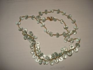 Danielle Welmond Aquamarine Briolette Cluster Necklace