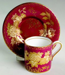Wedgwood Tonquin Ruby Demitasse Cup Saucer S900169G2