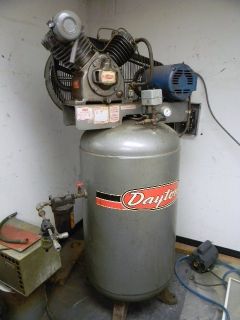 Dayton 5 HP 80 Gallon 2 Stage 3 Phase Air Compressor Price Too Sell