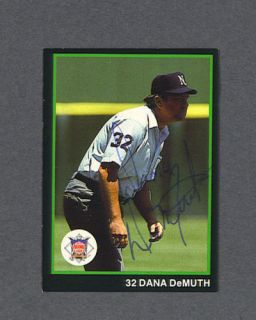  Dana Demuth Signed National League Umpire Card
