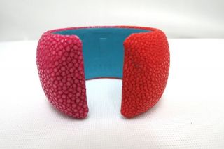 Dannijo Two Tone Stingray Cuff Pink and Red New $325