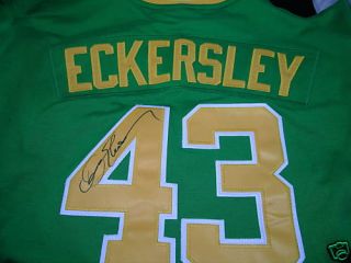 Dennis Eckersley Auto Oakland As Signed Autographed Baseball Jersey