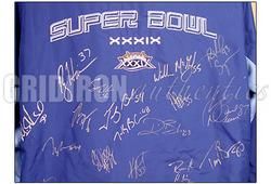Patriots Team Signed Super Bowl 39 Jacket 26 Autos GA