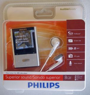 PHILIPS GOGEAR VIBE 8GB  Player w/ FM Radio & Voice Recorder