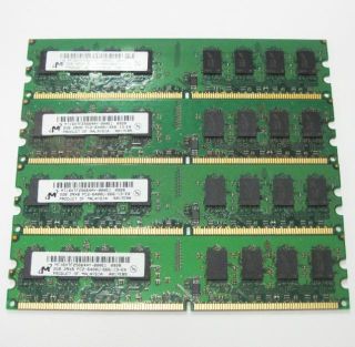 micron 4x2gb pc2 6400 240p 16c ddr2 800 udimm 128x8 2rx8